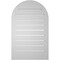 Ekena Millwork Round Top Surface Mount PVC Gable Vent: Functional, w/ 2"W x 1-1/2"P Brickmould Frame, 20"W x 32"H GVPRT20X3202SF - alternate 2